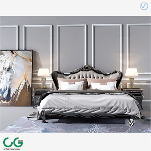 European style bedroom master room 3d model